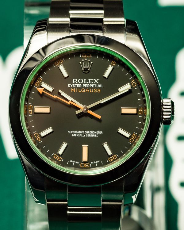 2011 Rolex Milgauss 40MM Black Dial Oyster Bracelet (116400GV)