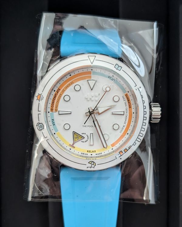 2026 Christopher Ward C60 Pool Diver 41MM White Dial Rubber Strap (C60-41ADA31-POLD-RB)