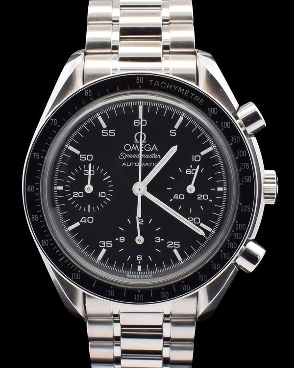 Omega Speedmaster Reduced 39MM Black Dial Steel Bracelet (3510.50.00)
