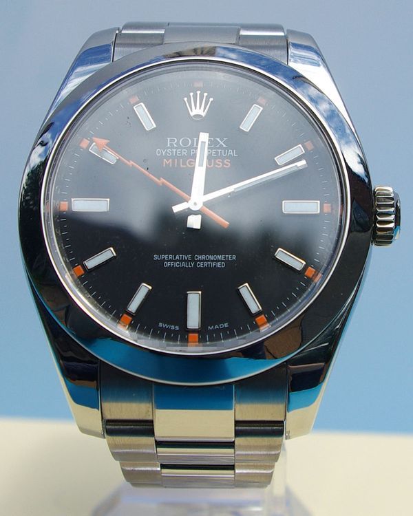 2008 Rolex Milgauss 40MM Black Dial Oyster Bracelet (116400)