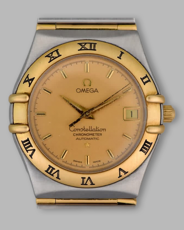 Omega Constellation 34MM Quartz Gold Dial Two-Tone Bracelet (1202.10.00)