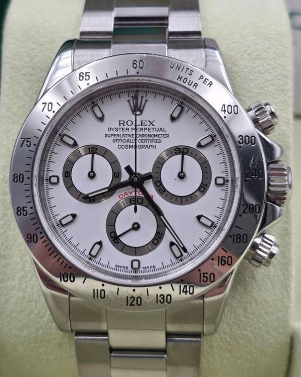 2004 Rolex Cosmograph Daytona 40MM White Dial Oyster Bracelet (116520)