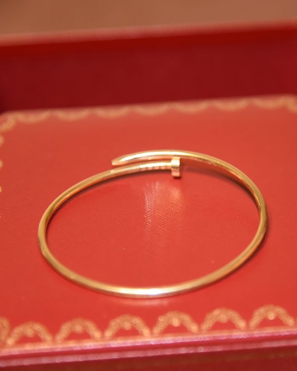 2022 Cartier Juste Un Clou Size 19 Yellow Gold Bracelet 2.5MM (CRB6062619)