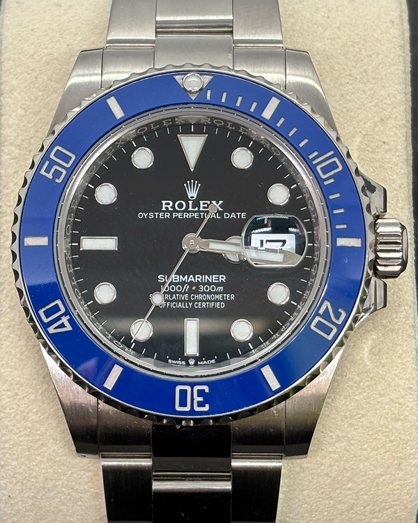 2022 Rolex Submariner Date "Cookie Monster" 41MM Black Dial White Gold Oyster Bracelet (126619LB)