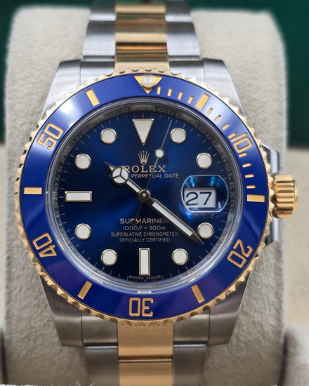 2019 Rolex Submariner Date "Bluesy" 40MM Blue Dial Two-Tone Oyster Bracelet (116613LB)