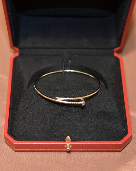 Cartier Juste Un Clou "Nail Bracelet" 20 2.5MM White Gold (Juste Un Clou)
