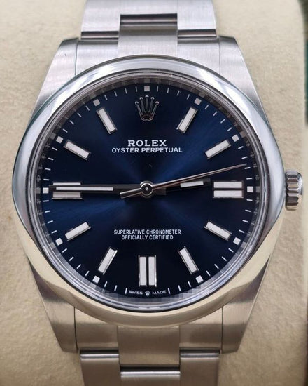 2025 Rolex Oyster Perpetual 41MM Blue Dial Oyster Bracelet (124300)