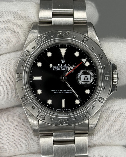 Rolex Explorer II 40MM Black Dial Oyster Bracelet (16570)