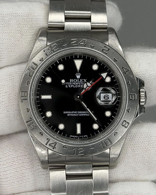 Rolex Explorer II 40MM Black Dial Oyster Bracelet (16570)