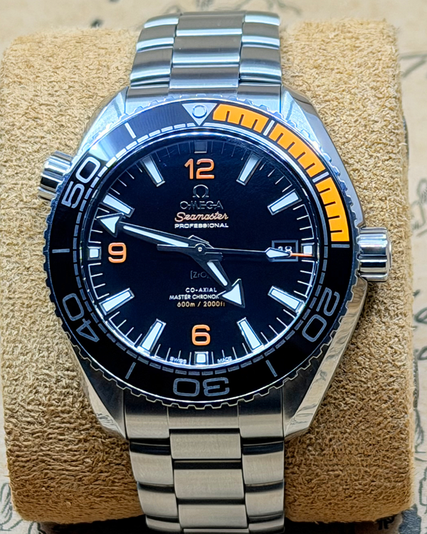2024 Omega Seamaster Planet Ocean 600M 43.5MM Black Dial Steel Bracelet (215.30.44.21.01.002)