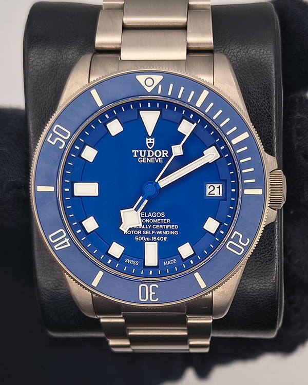 Tudor Pelagos 42MM Blue Dial Titanium Bracelet (25600TB)