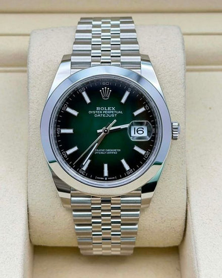 2026 Rolex Datejust 41MM Green "Ombré" Dial Jubilee Bracelet (126300)