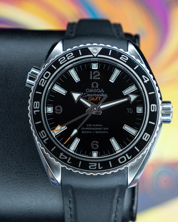 No Reserve - 2021 Omega Seamaster Planet Ocean GMT 43.5MM Black Dial Rubber Strap (232.32.44.22.01.001)