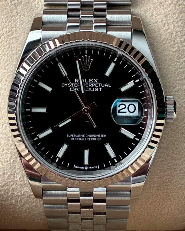 2020 Rolex Datejust 36MM Black Dial Jubilee Bracelet (126234)