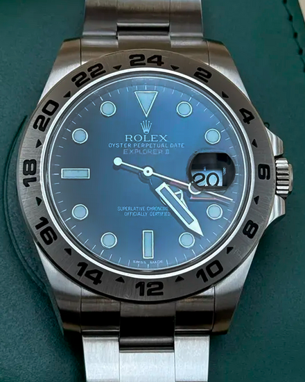 Rolex Explorer II 42MM Black Dial Oyster Bracelet (216570)