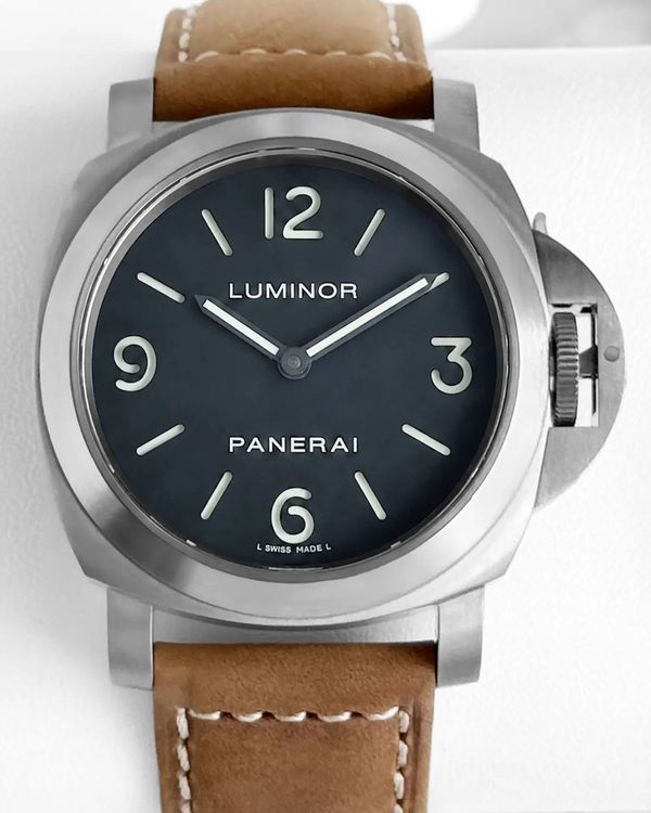 2013 Panerai Luminor 44MM Black Dial Leather Strap (PAM00176)