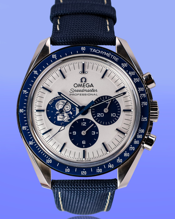 Omega Speedmaster Anniversary Series “Silver Snoopy Award” 42MM Silver Dial Textile Strap (310.32.42.50.02.001)
