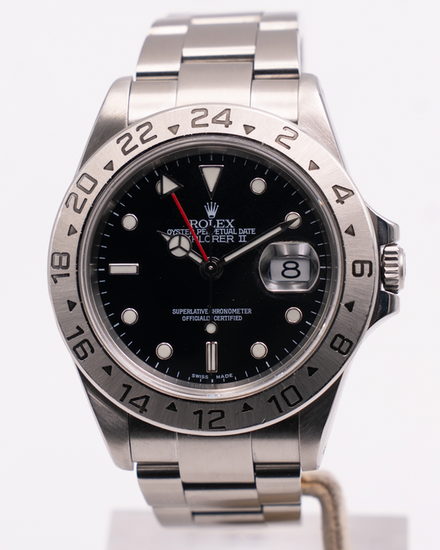 Rolex Explorer II 40MM Black Dial Oyster Bracelet (16570)
