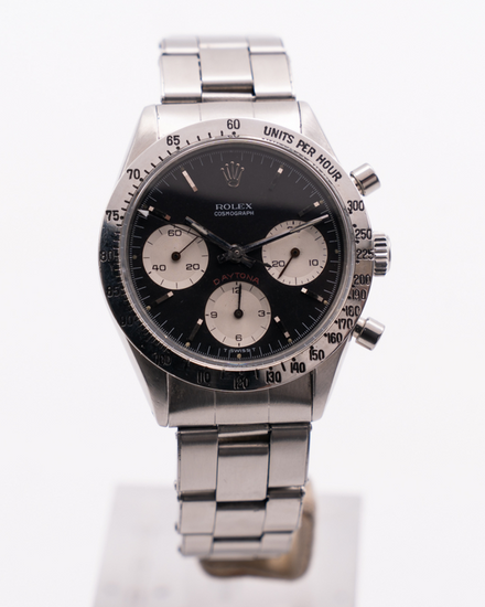 1967 (1.5 Serial) Rolex Cosmograph Daytona "Cherry Red" 36MM Black Dial Oyster Bracelet (6239)
