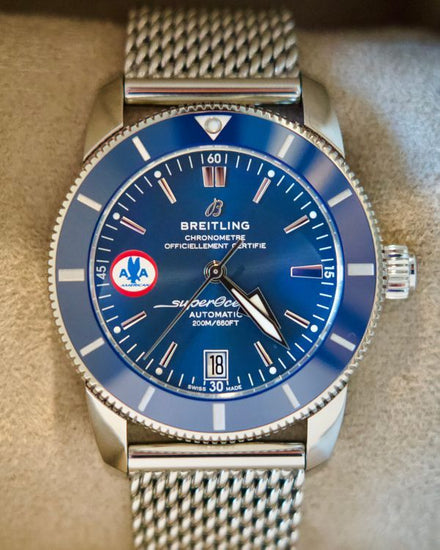 2025 Breitling Superocean Heritage 42MM Blue Dial Steel Bracelet (AB2010)