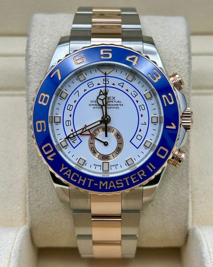 2021 Rolex Yacht-Master II 44MM White Dial Two-Tone Oyster Bracelet (116681)