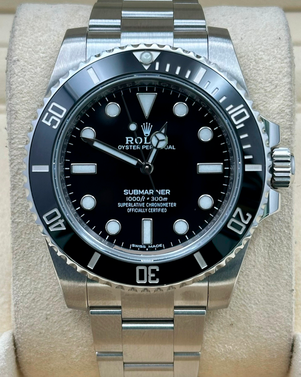 2018 Rolex Submariner No-Date 40MM Black Dial Oyster Bracelet (114060)