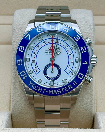 2024 Rolex Yacht-Master II 44MM White Dial Oyster Bracelet (116680)