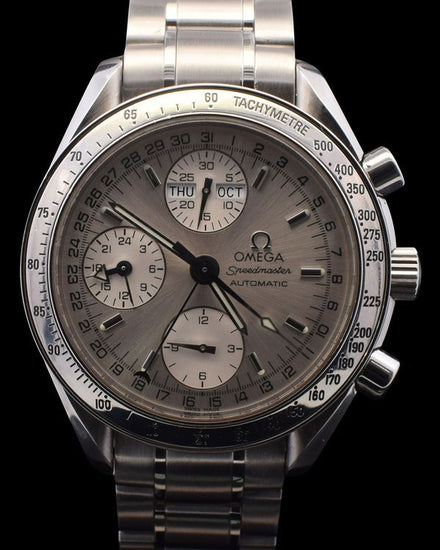 2004 Omega Speedmaster Day-Date 39MM Silver Dial Steel Bracelet (3523.30.00)