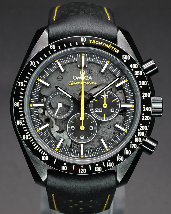 No Reserve - 2023 Omega Speedmaster Dark Side of the Moon "Apollo 8" 44.25MM Skeleton Dial Leather Strap (311.92.44.30.01.001)