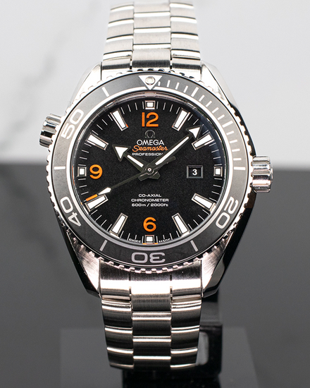 2019 Omega Seamaster Planet Ocean 600M 37.5MM Black Dial Steel Bracelet (232.30.38.20.01.002)