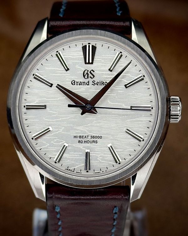 No Reserve - 2024 Grand Seiko Evolution 9 Collection 38.6MM Silver Dial Leather Strap (SLGW003G)