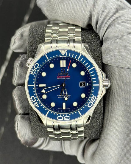 No Reserve - Omega Seamaster Diver 300M 41MM Blue Dial Steel Bracelet (212.30.41.20.03.001)