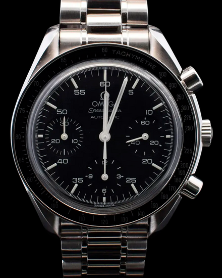 Omega Speedmaster Reduced 39MM Black Dial Steel Bracelet (3510.50.00)