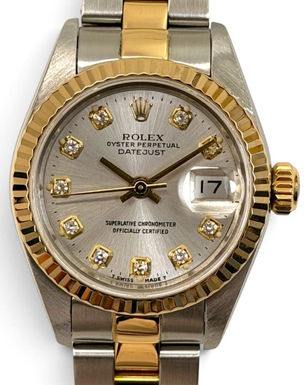 Rolex Datejust 26MM Silver Dial Two-Tone Oyster Bracelet (69173)