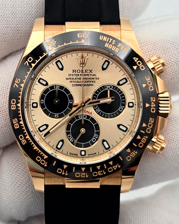 2023 Rolex Cosmograph Daytona 40MM Champagne Dial Oysterflex Strap (116518LN)