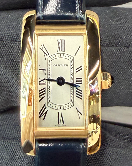2025 Cartier Tank Américaine 28MM Quartz Silver Dial Leather Strap (WGTA0298)