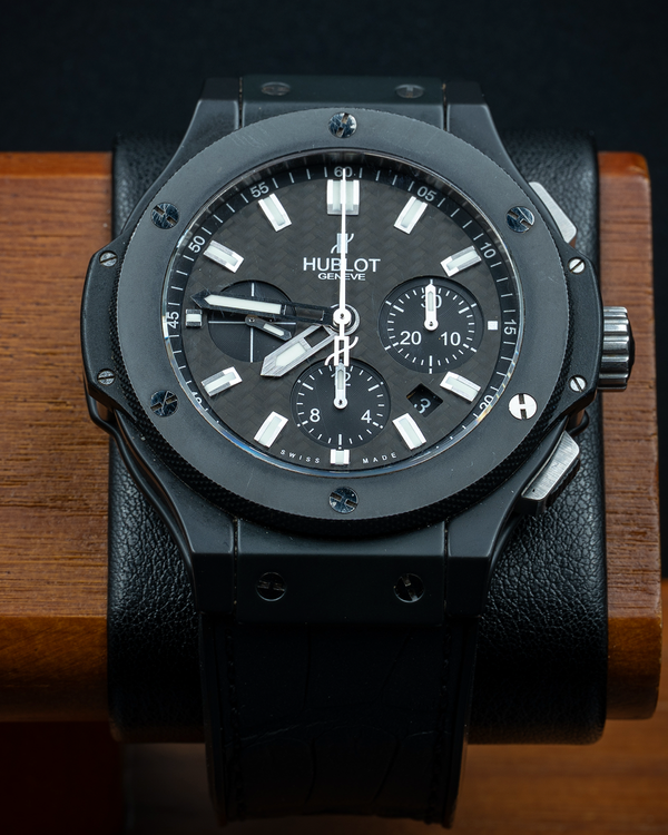 No Reserve - 2014 Hublot Big Bang "Black Magic" 44MM Carbon Fiber Dial Rubber Strap (301.CI.1770.RX)