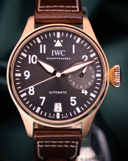 2017 IWC Schaffhausen Pilot Big Spitfire 46MM Grey Dial Leather Strap (IW500917)