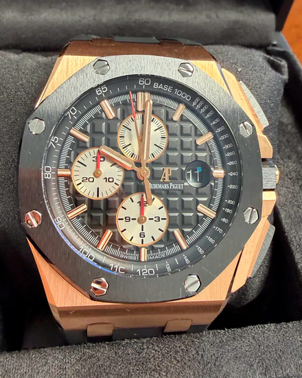 2013 Audemars Piguet Royal Oak Offshore Chronograph 44MM Black Dial Rubber Strap (26401RO.OO.A002.CA.01)