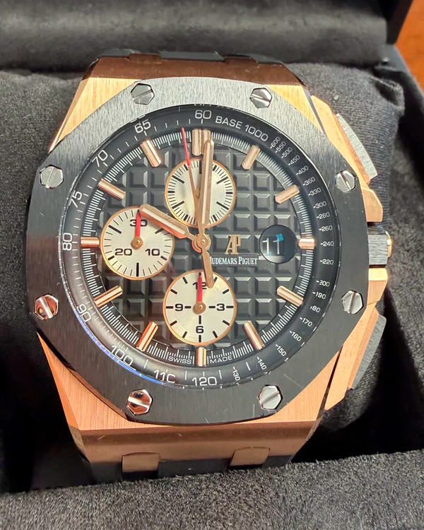 2013 Audemars Piguet Royal Oak Offshore Chronograph 44MM Black Dial Rubber Strap (26401RO.OO.A002.CA.01)