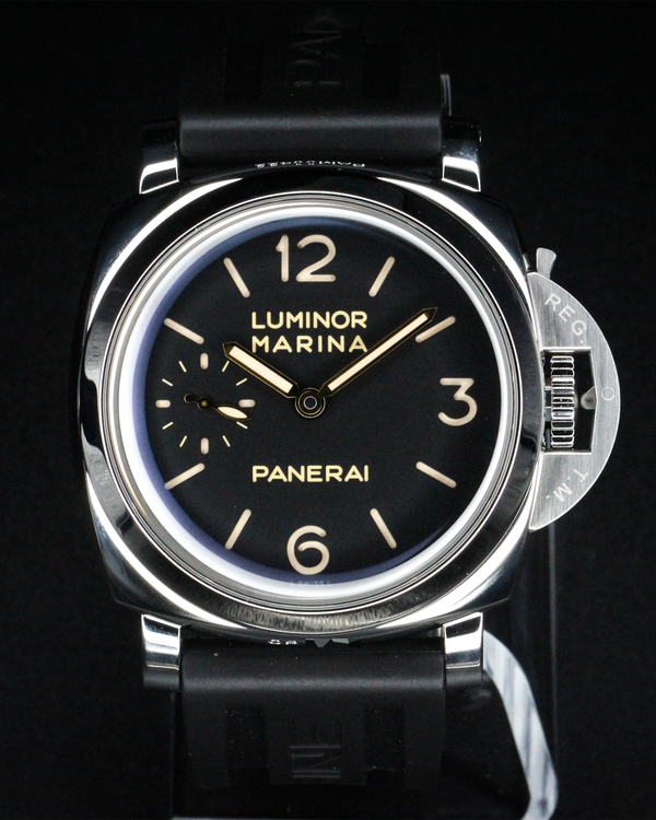 No Reserve - Panerai Luminor Marina 1950 3 Days 47MM Black Dial Rubber Strap (PAM00422)