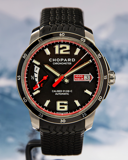 2024 Chopard Mille Miglia GTS Power Control 43MM Black Dial Rubber Strap (168566-3001)