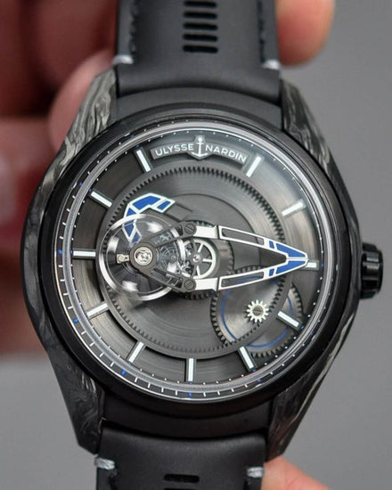 Ulysse Nardin Freak L.E. 43MM Skeleton Dial Leather Strap (2303-270LE-2A-CARB/0A)