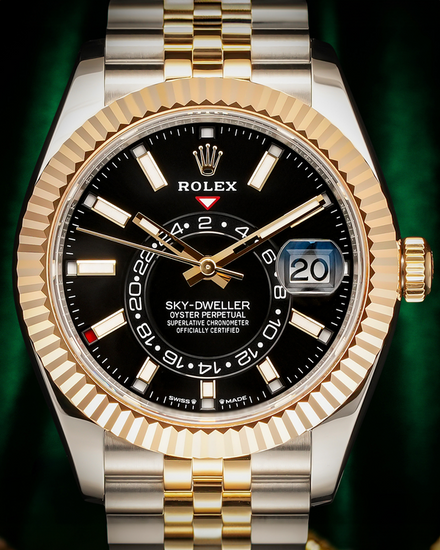 2025 Rolex Sky-Dweller 42MM Black Dial Two-Tone Jubilee Bracelet (336933)