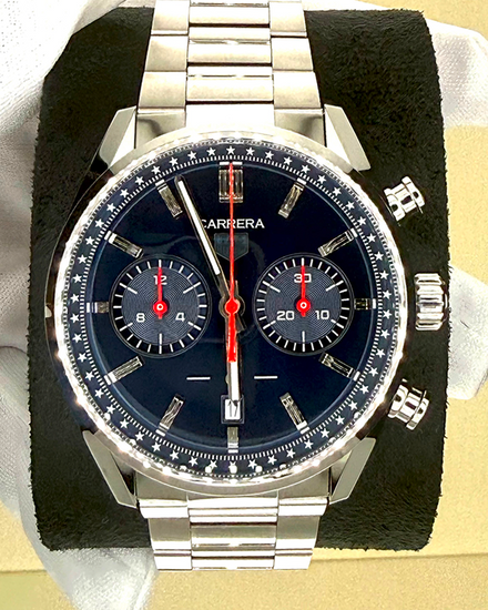 2026 Tag Heuer Carrera Chronograph "America's 250th Anniversary" L. E. 42MM Blue Dial Steel Bracelet (CBN201R.BA0642)