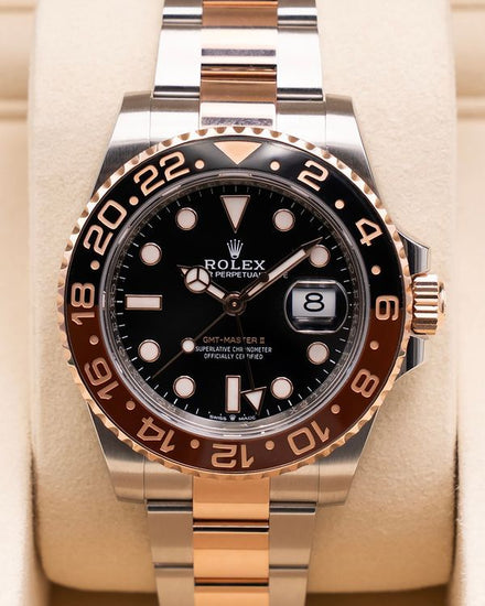 2025 Rolex GMT-Master II "Rootbeer" 40MM Black Dial Two-Tone Oyster Bracelet (126711CHNR)