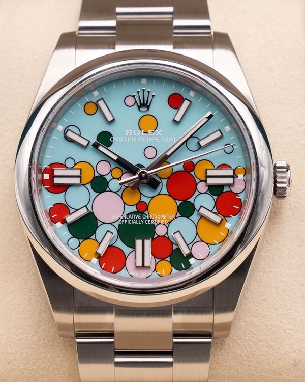 2025 Rolex Oyster Perpetual 41MM Turquoise "Celebration" Dial Oyster Bracelet (124300)