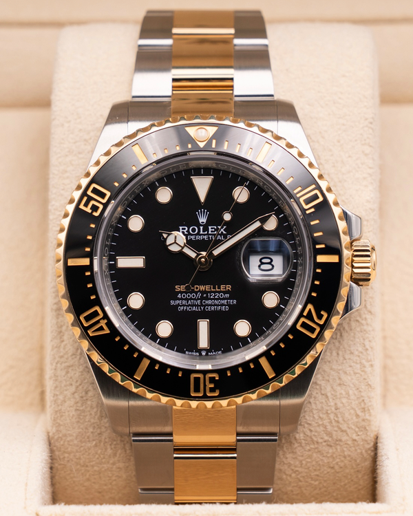 2022 Rolex Sea-Dweller 43MM Black Dial Two-Tone Oyster Bracelet (126603)