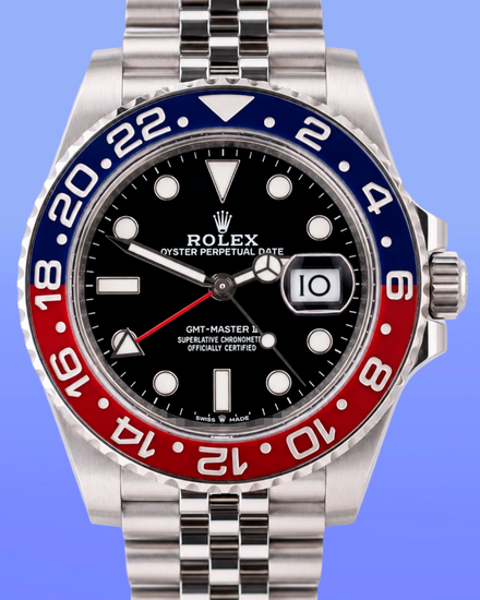 2021 Rolex GMT-Master II "Pepsi" 40MM Black Dial Jubilee Bracelet (126710BLRO)