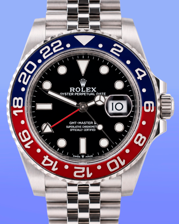 2021 Rolex GMT-Master II "Pepsi" 40MM Black Dial Jubilee Bracelet (126710BLRO)